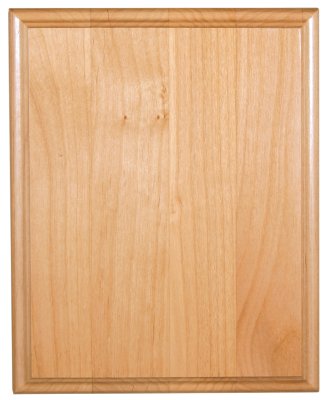 Supplier personalization example: engraved wood recognition plaque
